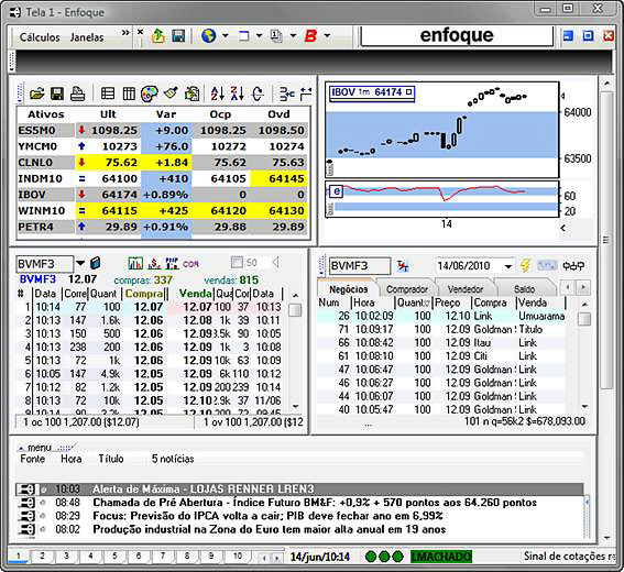 Desktop do Terminal Enfoque