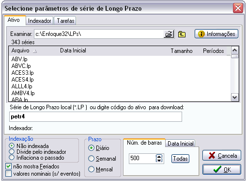 Propriedades de Configurações