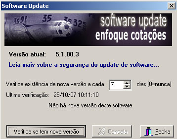 Atualização do Terminal Enfoque